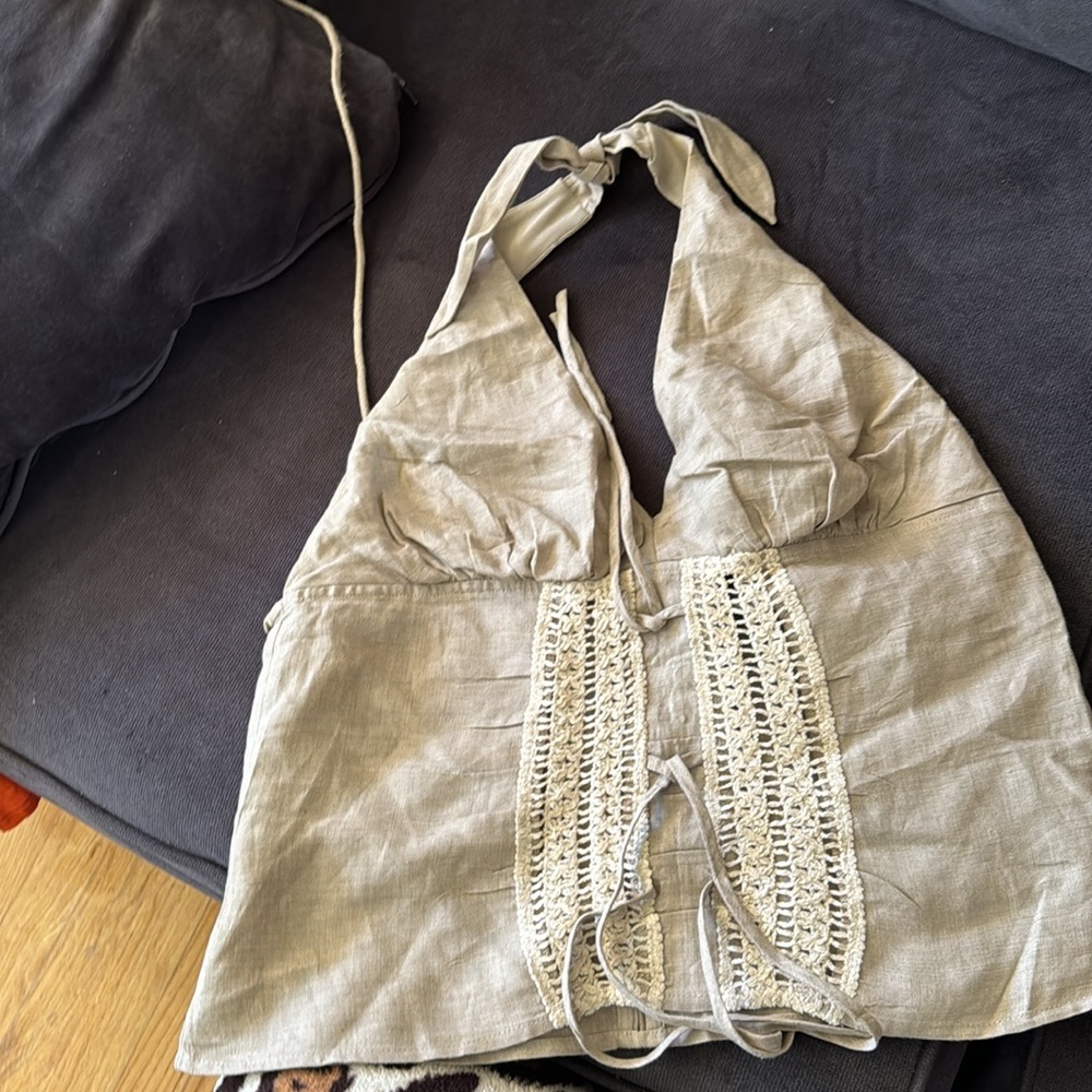 Tan 2-Piece Pants Set